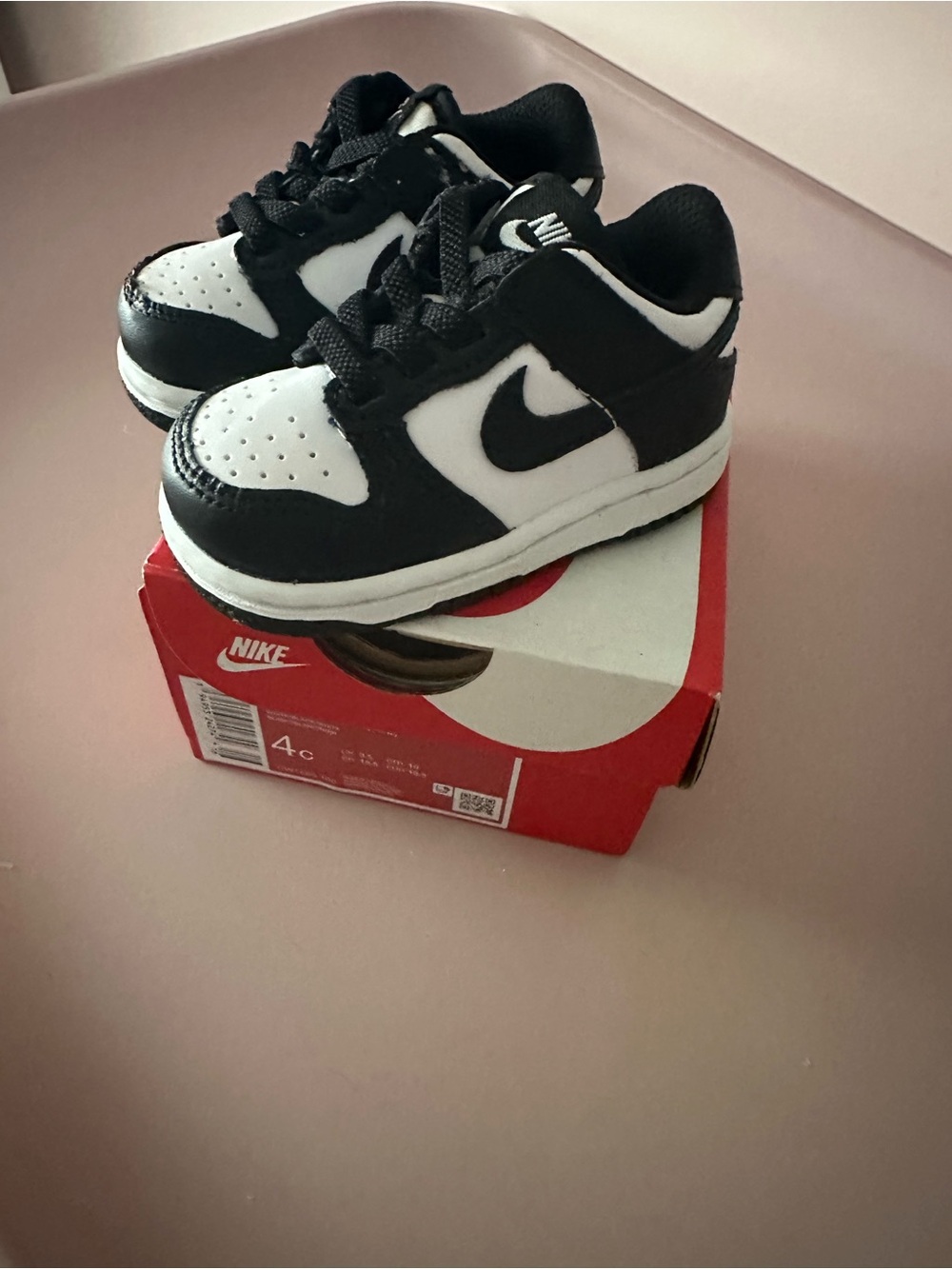 Nike Kids Black and White Low-Cut Sneakers